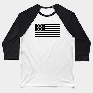 American USA Flag Stickers Baseball T-Shirt